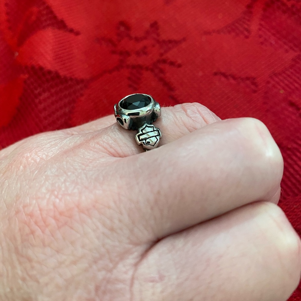 Limited! size 5 Skull HD Black Stone Ring - Picture 5 of 6